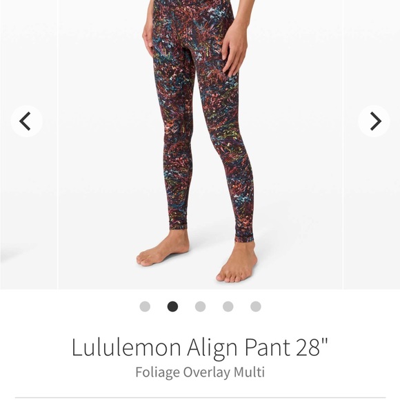 Lululemon • Align Pant II Foliage Overlay Size 6 - Picture 1 of 4